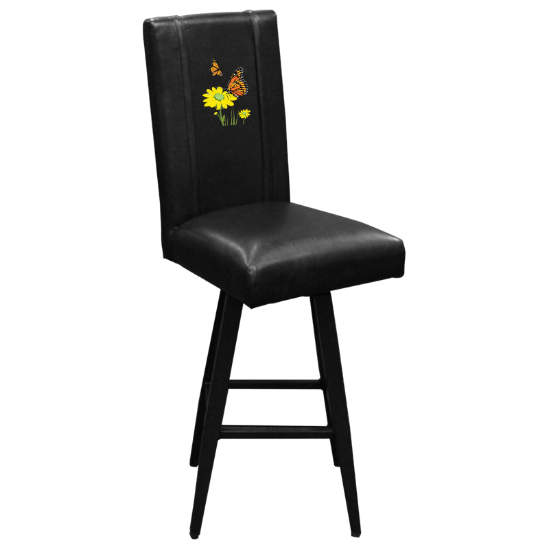 Swivel Bar Stool 2000 with Butterfly & Daisy Logo Panel