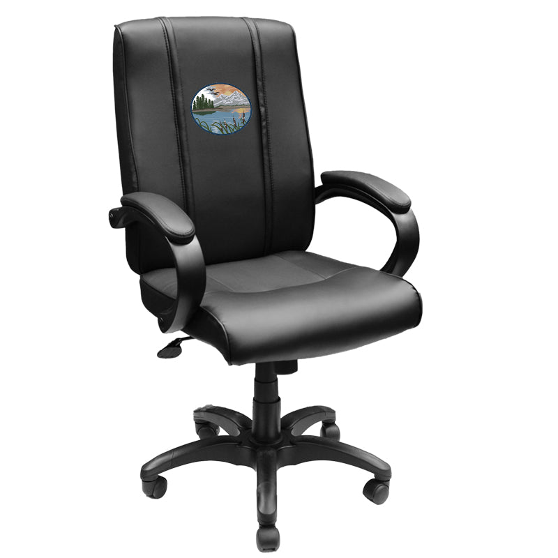 Office Chair 1000 with Mountain Background Logo Panel