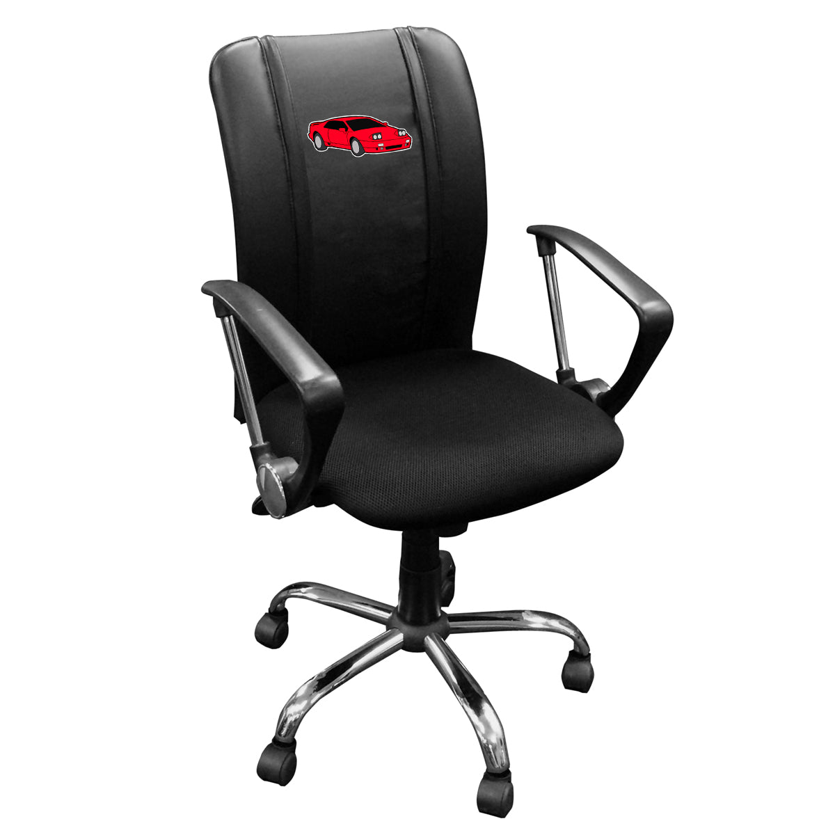 Curve Task Chair with Sports Car Gaming Logo