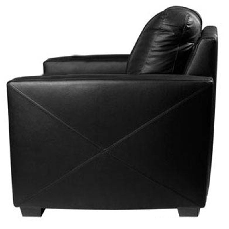 Silver Club Chair with Sunflower Logo Panel