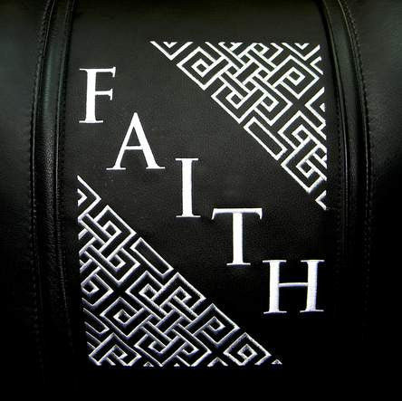 Faith Deco Diagonal Silver