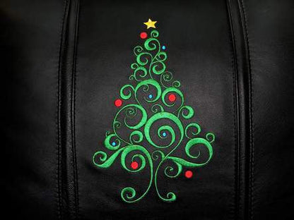 Silver Club Chair with Christmas Tree Logo